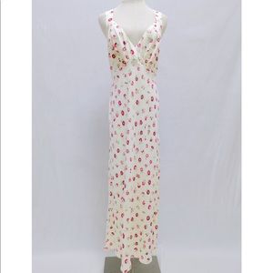 RIXO Shantel Buttercup Ditsy Midi Dress Size M